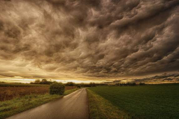 cloudy evening