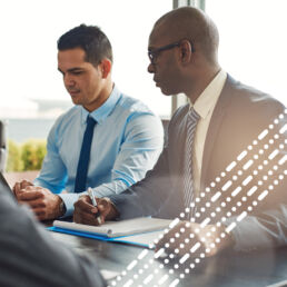 two males in business meeting