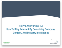 Stay Relevant by Combining Company, Contact, and Industry Intelligence