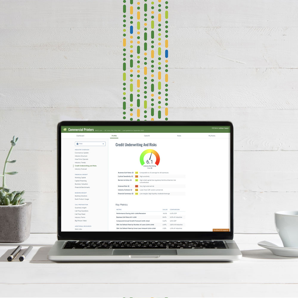 computer with underwriting metrics