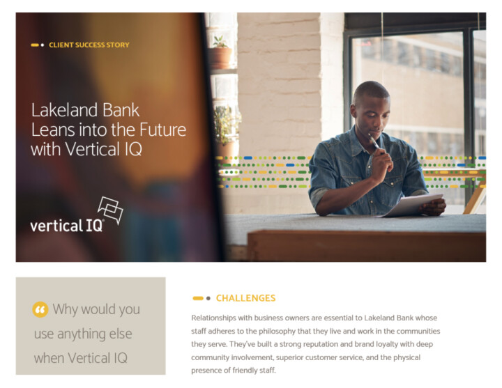 Lakeland Bank: See How Lakeland Bank Leans into the Future with Vertical IQ