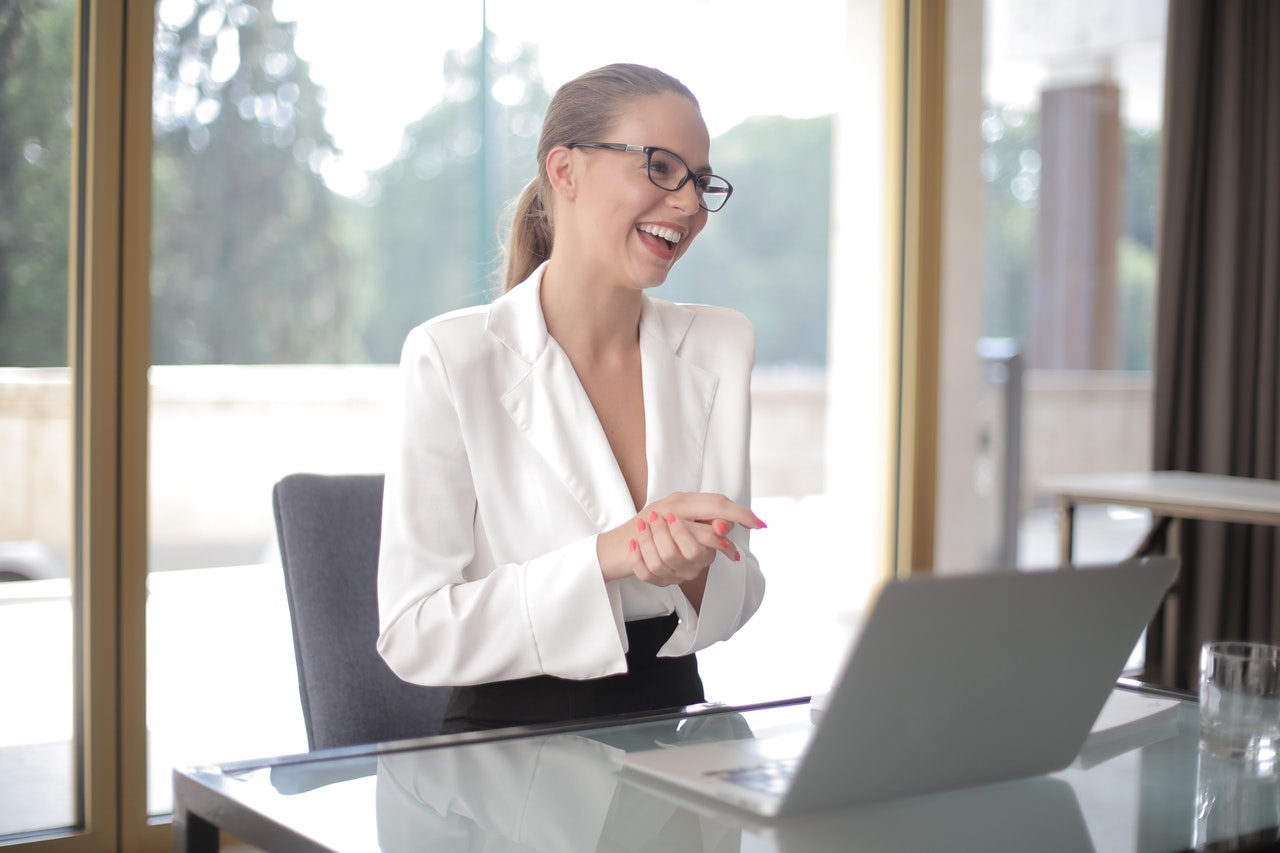 woman at laptop preparedness call preparation