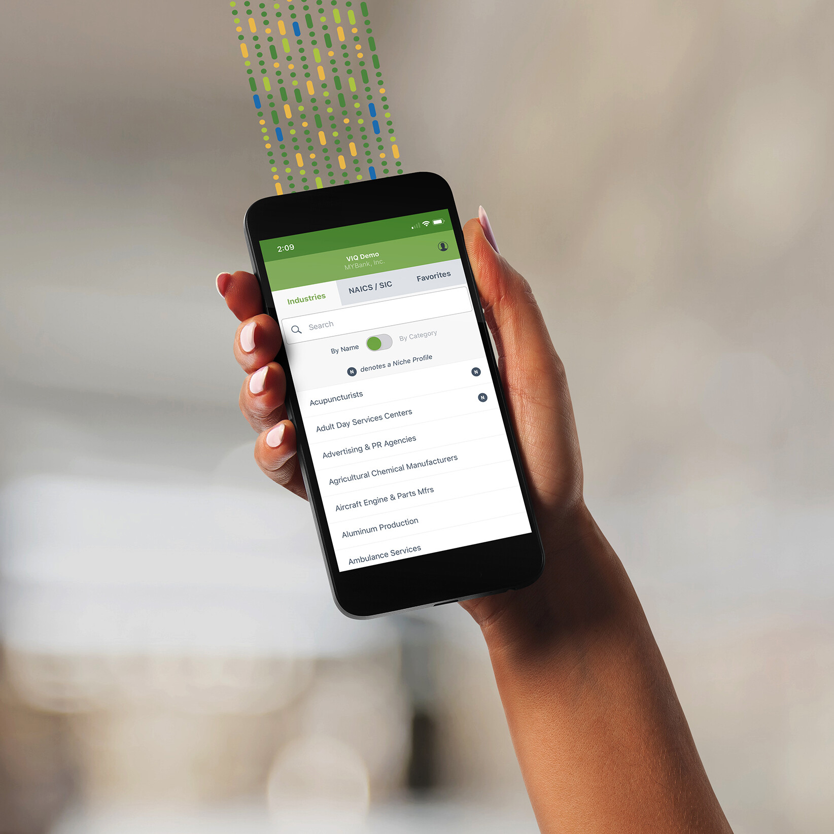 Mobile phone industry app
