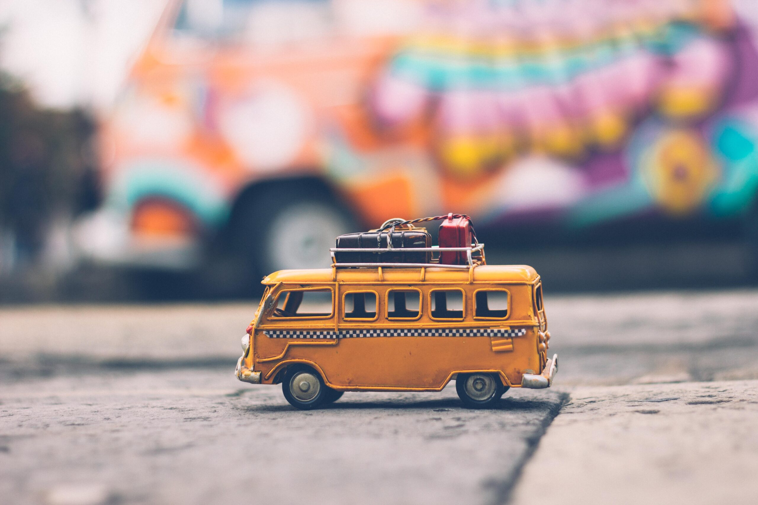 Tiny yellow van