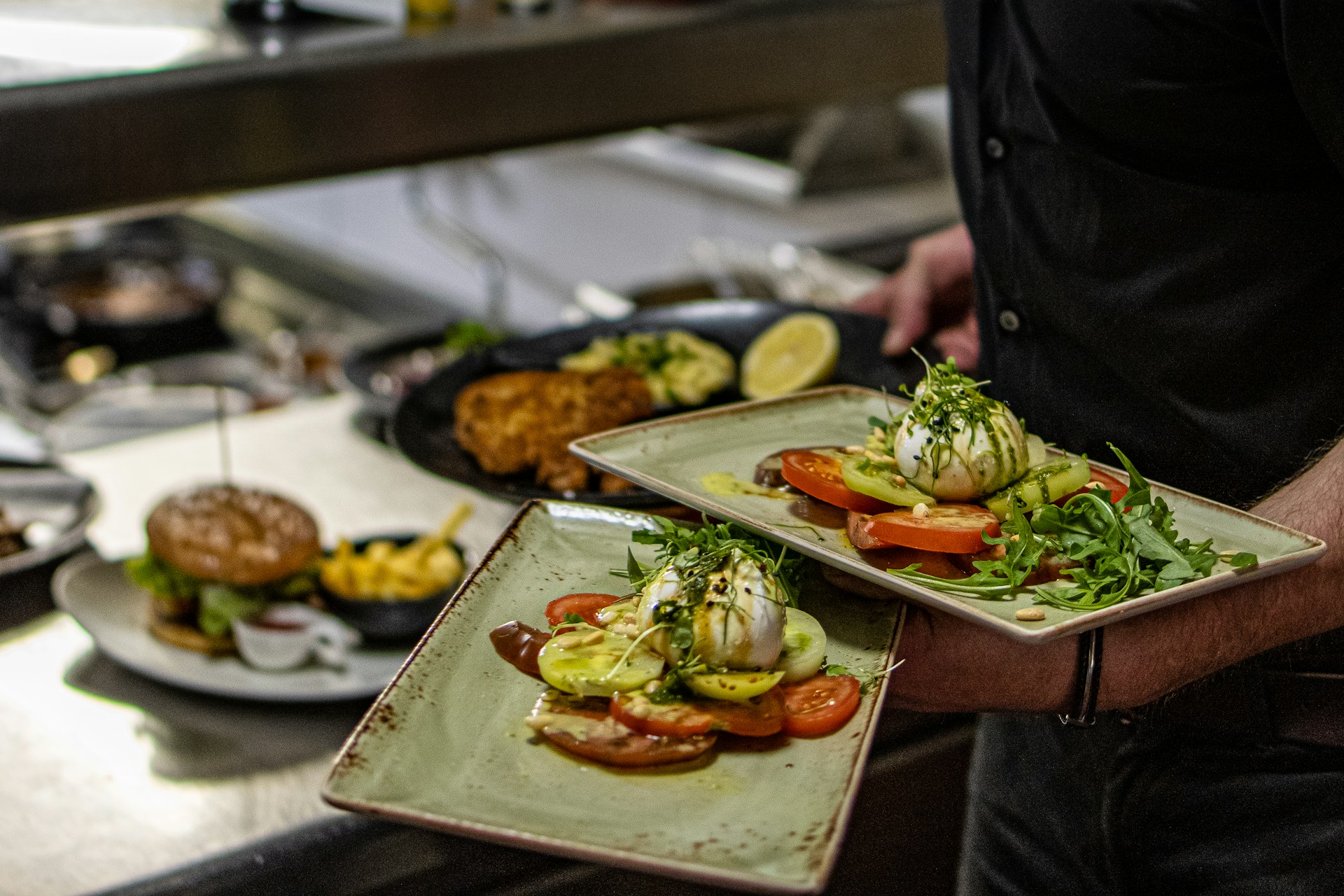 entrees at a restaurant